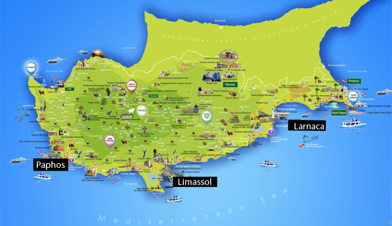 Mapa de Chipre